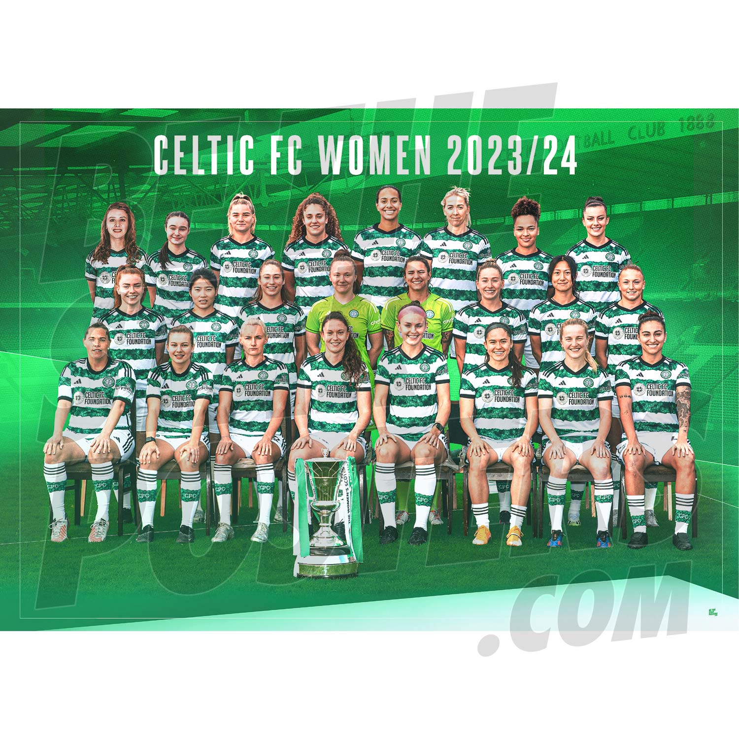 Celtic FC Women's 23/24 Squad Poster