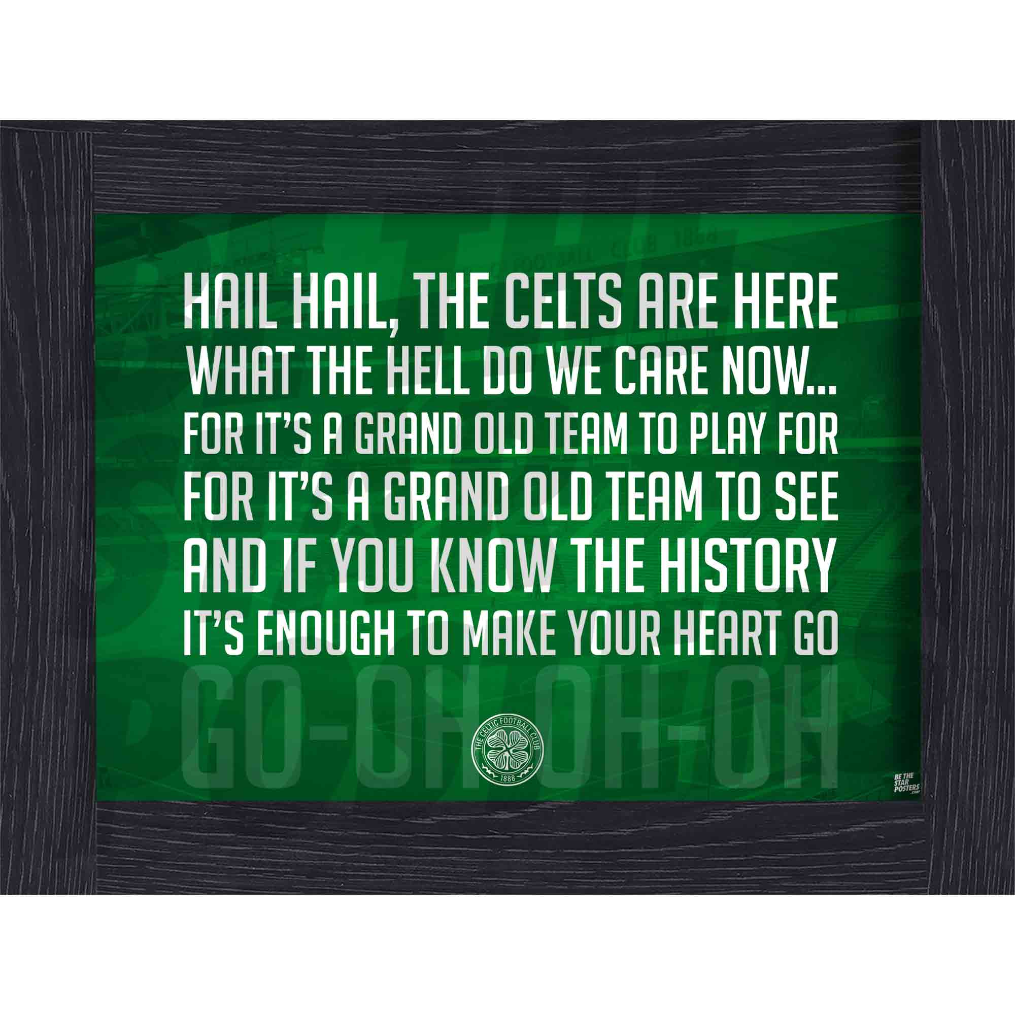 Celtic FC Chant Poster