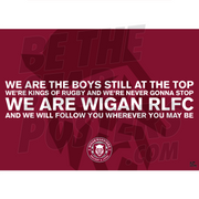 Wigan Warriors RLFC Chant Poster