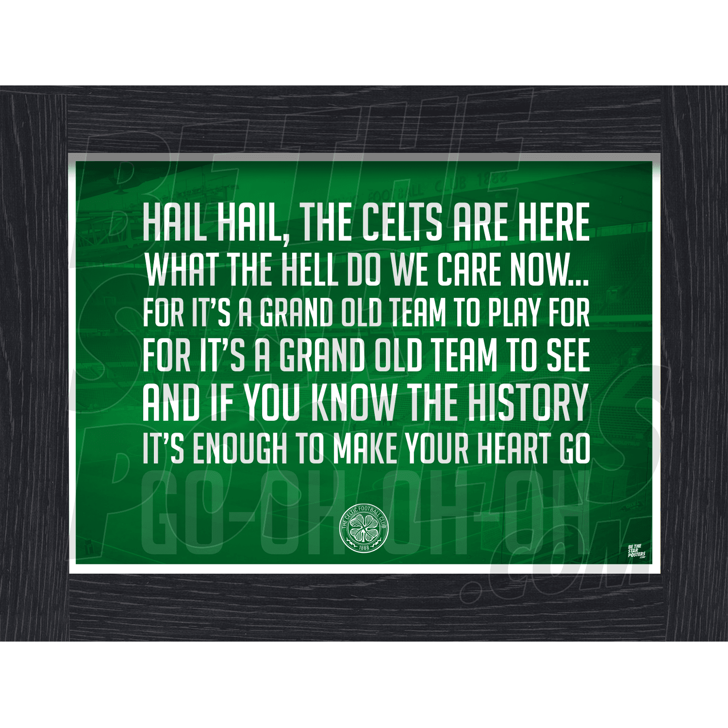Celtic FC Chant Poster
