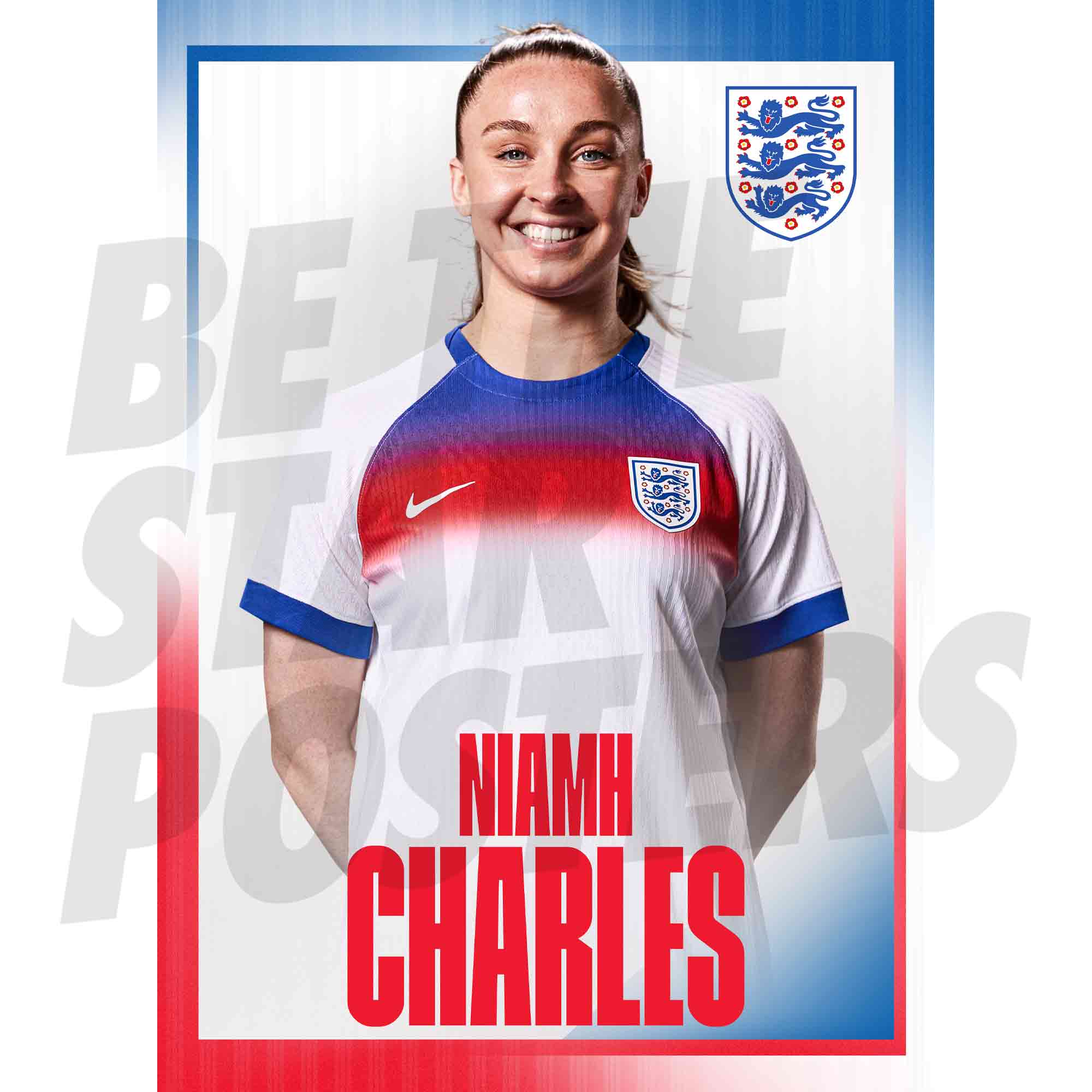 Lionesses Charles 25/26 Home Headshot Poster