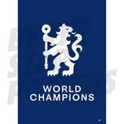 Chelsea FC Lion Crest World Champions Poster