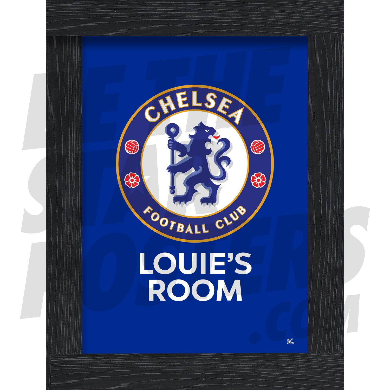 Chelsea FC Personalised Crest Poster