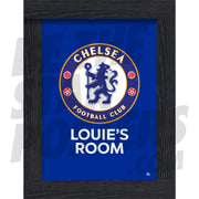 Chelsea FC Personalised Crest Poster