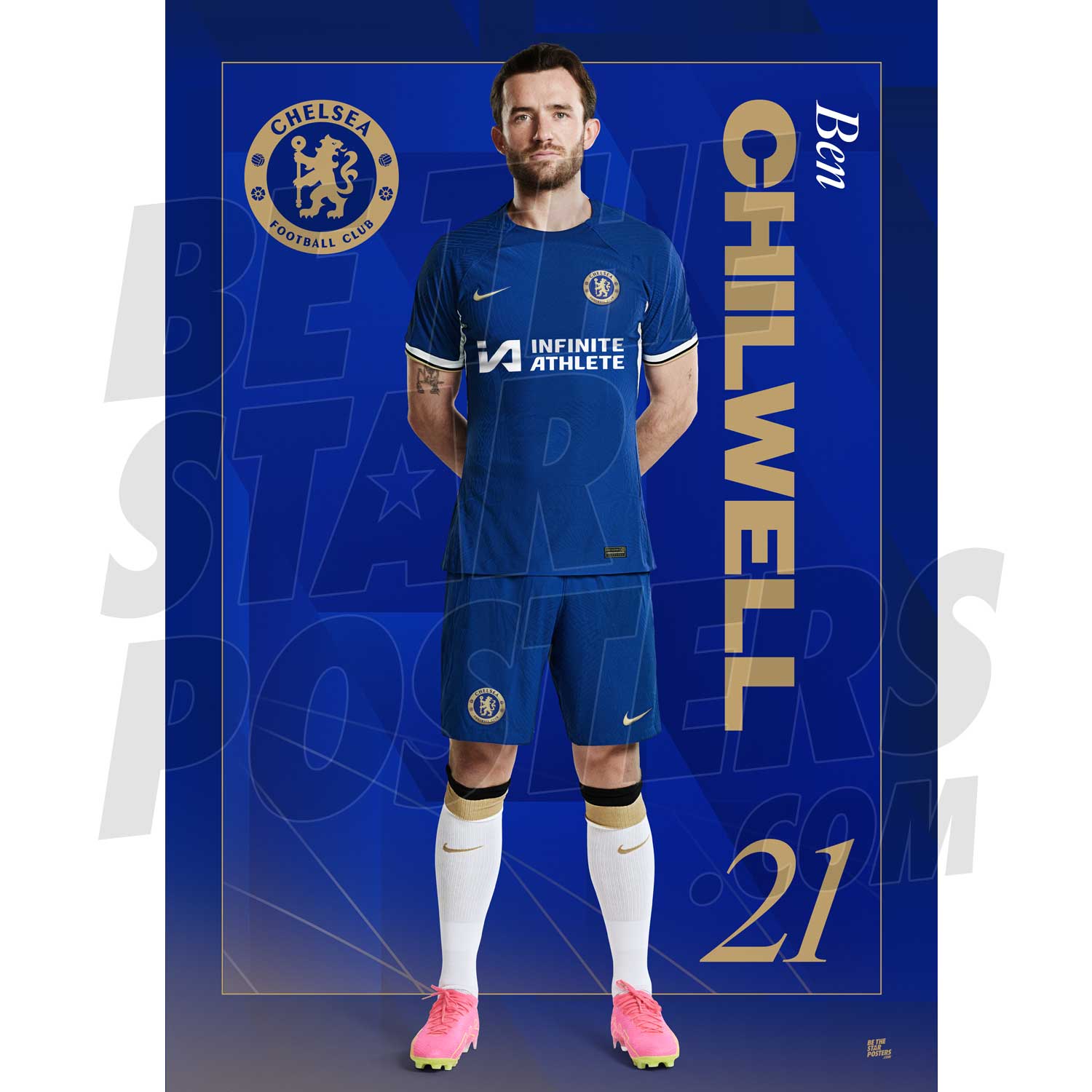 Chelsea FC Chilwell 23/24 Headshot Poster