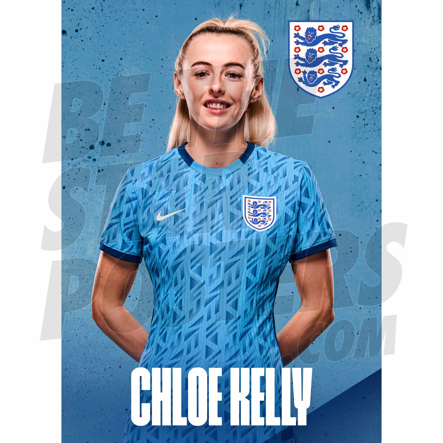 Lionesses Kelly 23/24 Away Headshot Poster