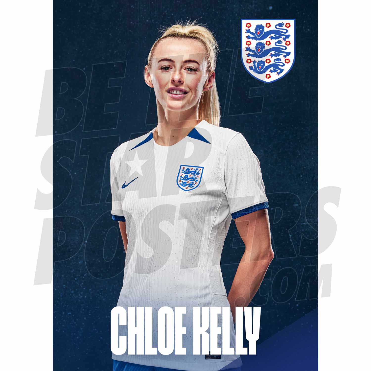 Lionesses Kelly 23/24 Home Headshot Poster