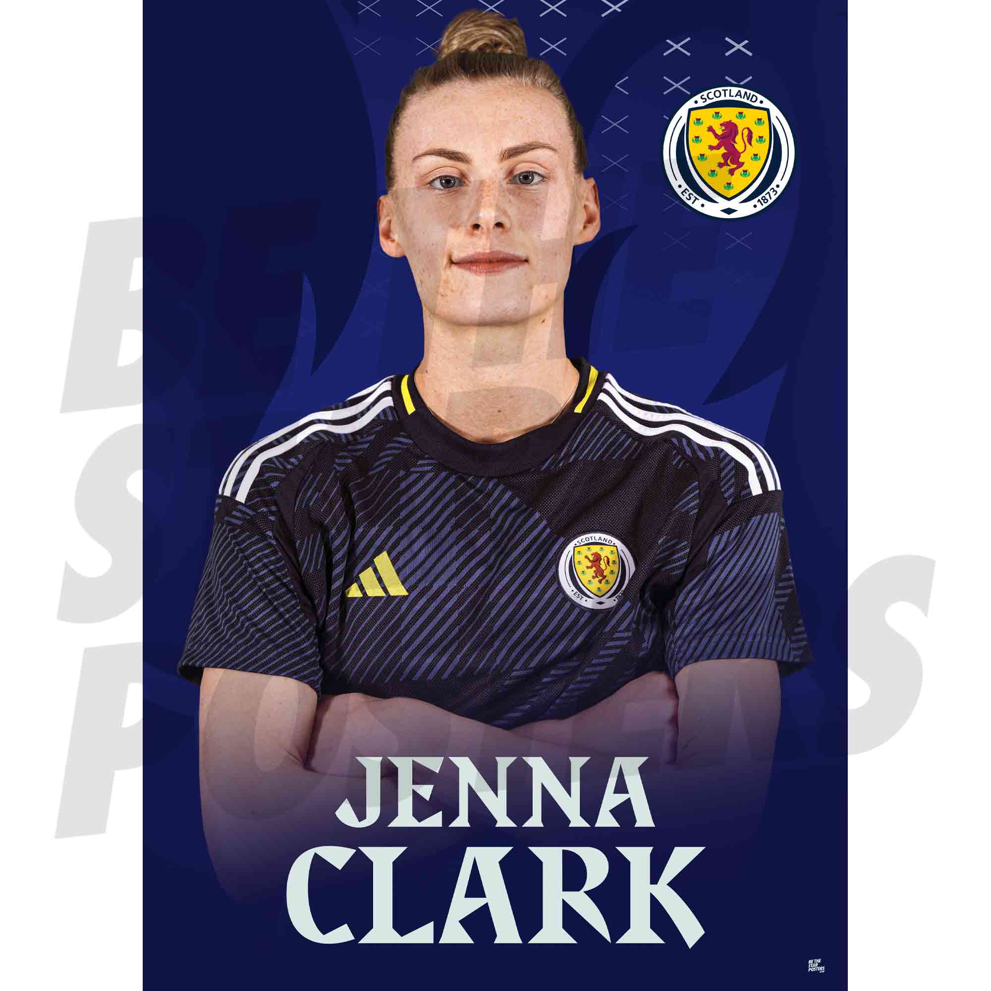 Scotland Jenna Clark 25/26 Home Headshot Poster