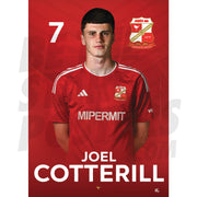 Swindon Town FC Cotterill 24/25 Headshot Poster
