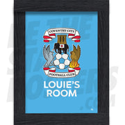 Coventry City FC Personalised Crest Poster