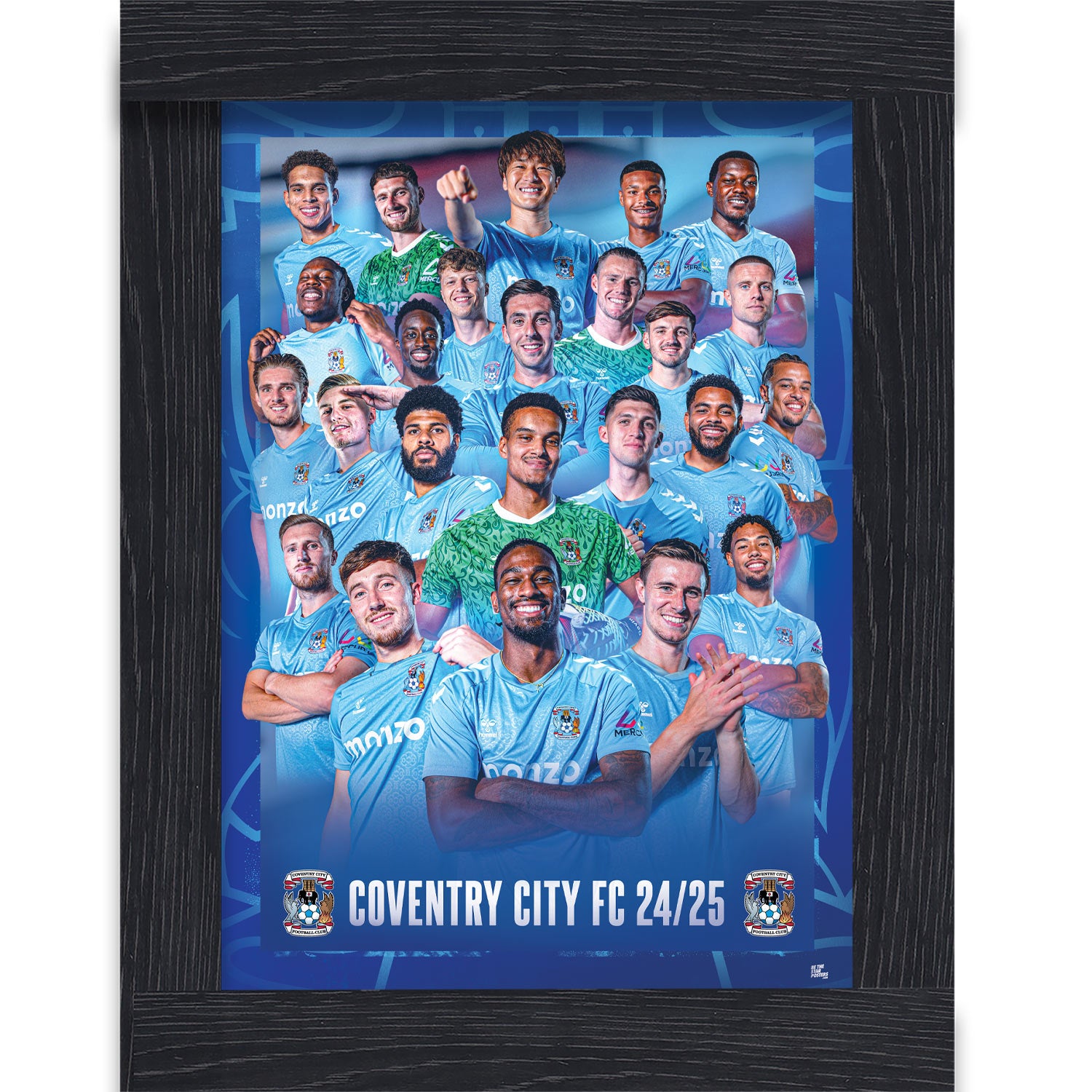 Coventry City FC Squad 24/25 Team Montage Poster