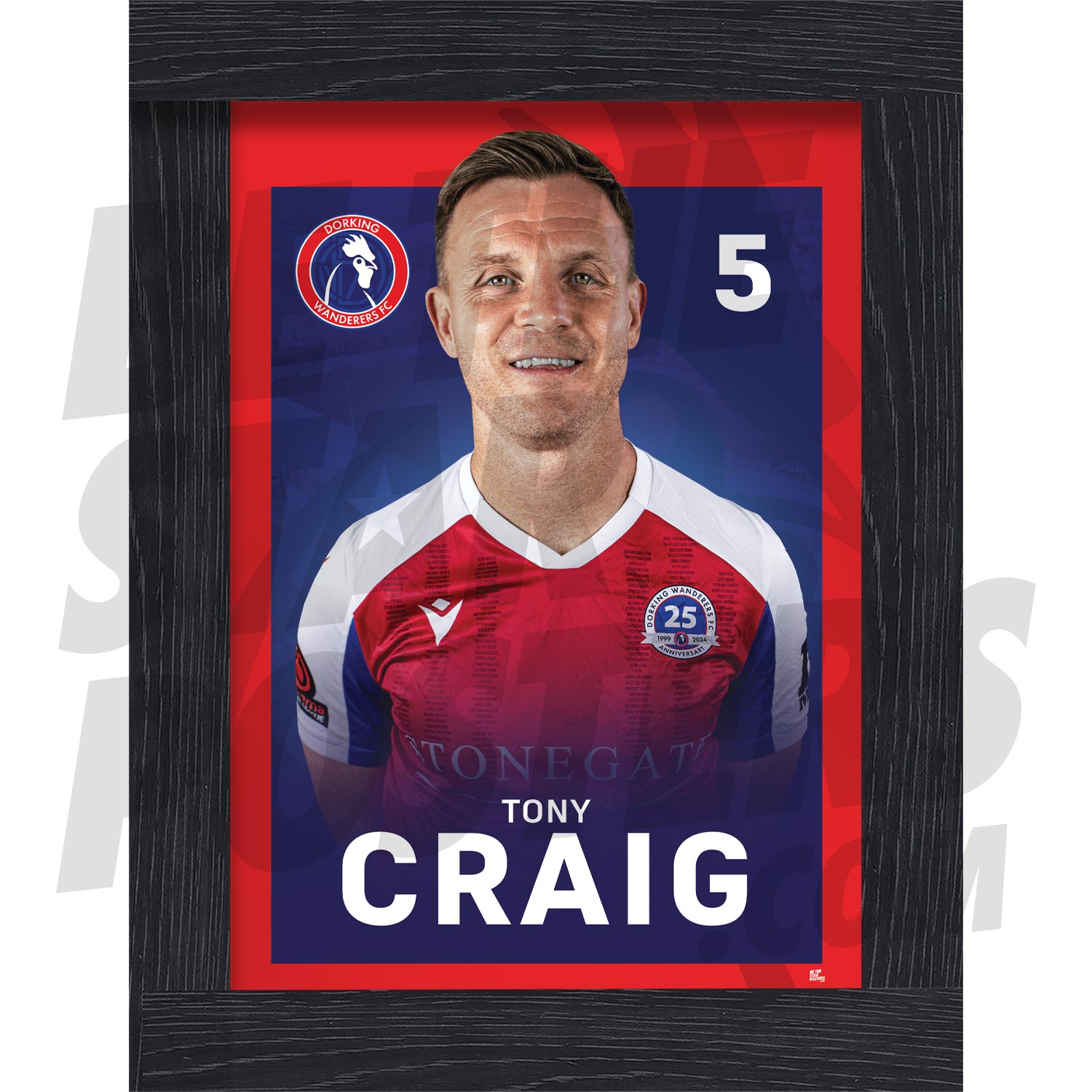 Dorking Wanderers FC Craig 24/25 Headshot Poster