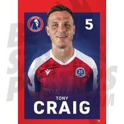 Dorking Wanderers FC Craig 24/25 Headshot Poster