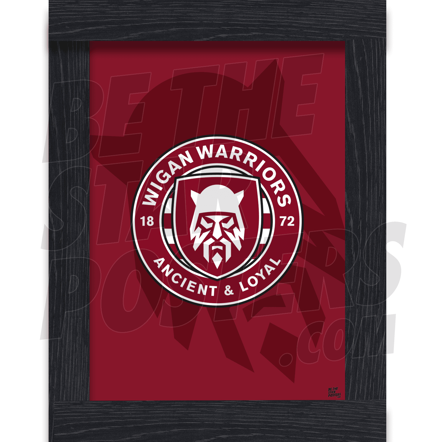 Wigan Warriors RLFC Crest Poster