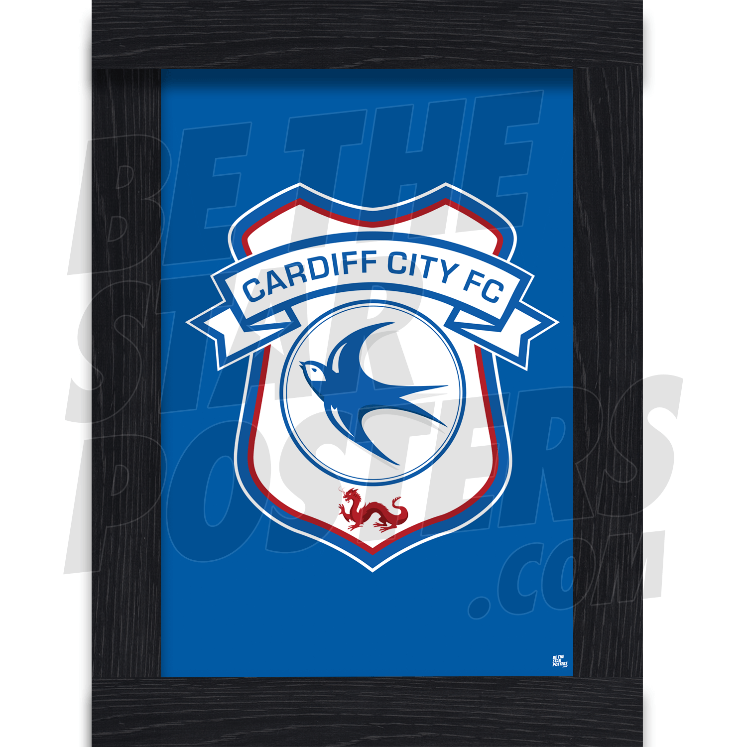 Cardiff City FC Crest Poster