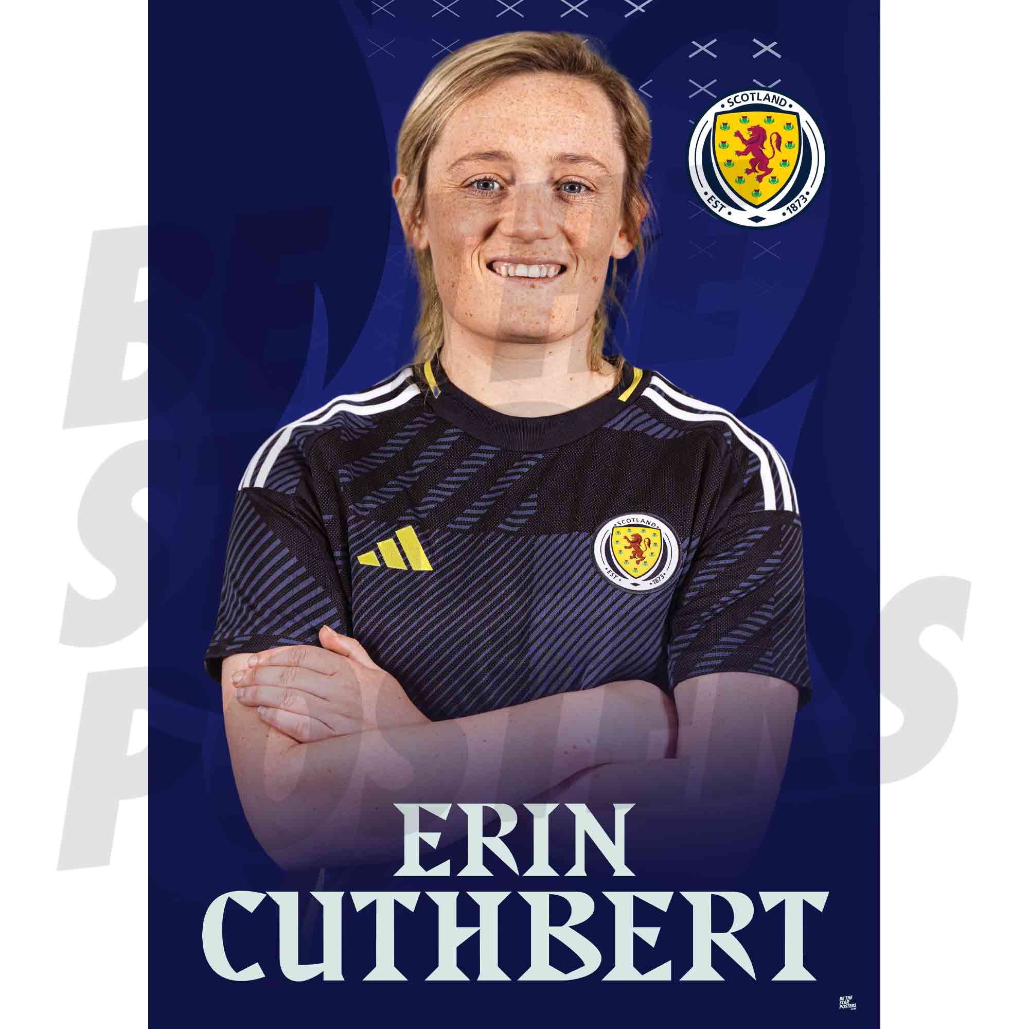 Scotland Erin Cuthbert 25/26 Home Headshot Poster
