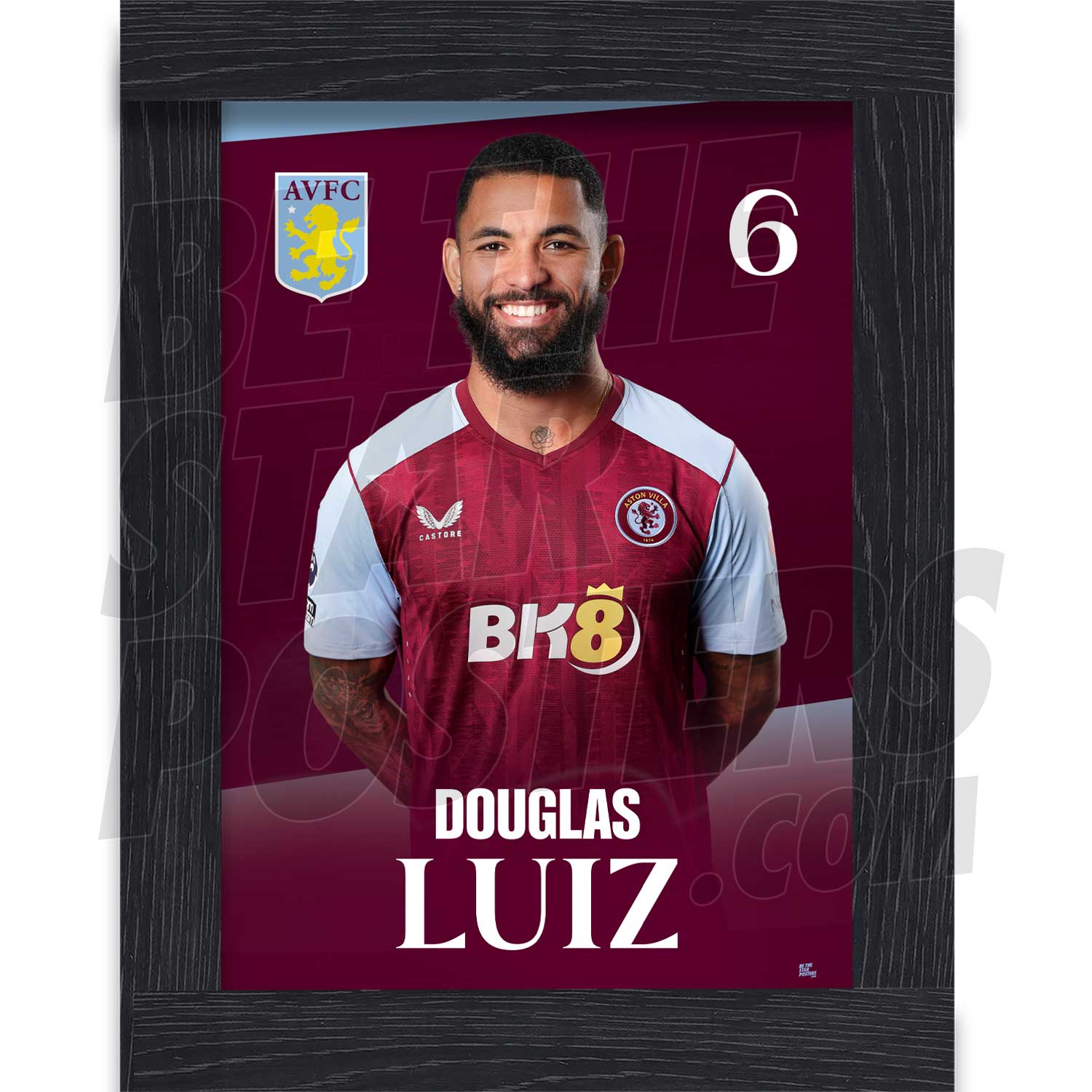 Aston Villa FC Luiz 23/24 Headshot Poster