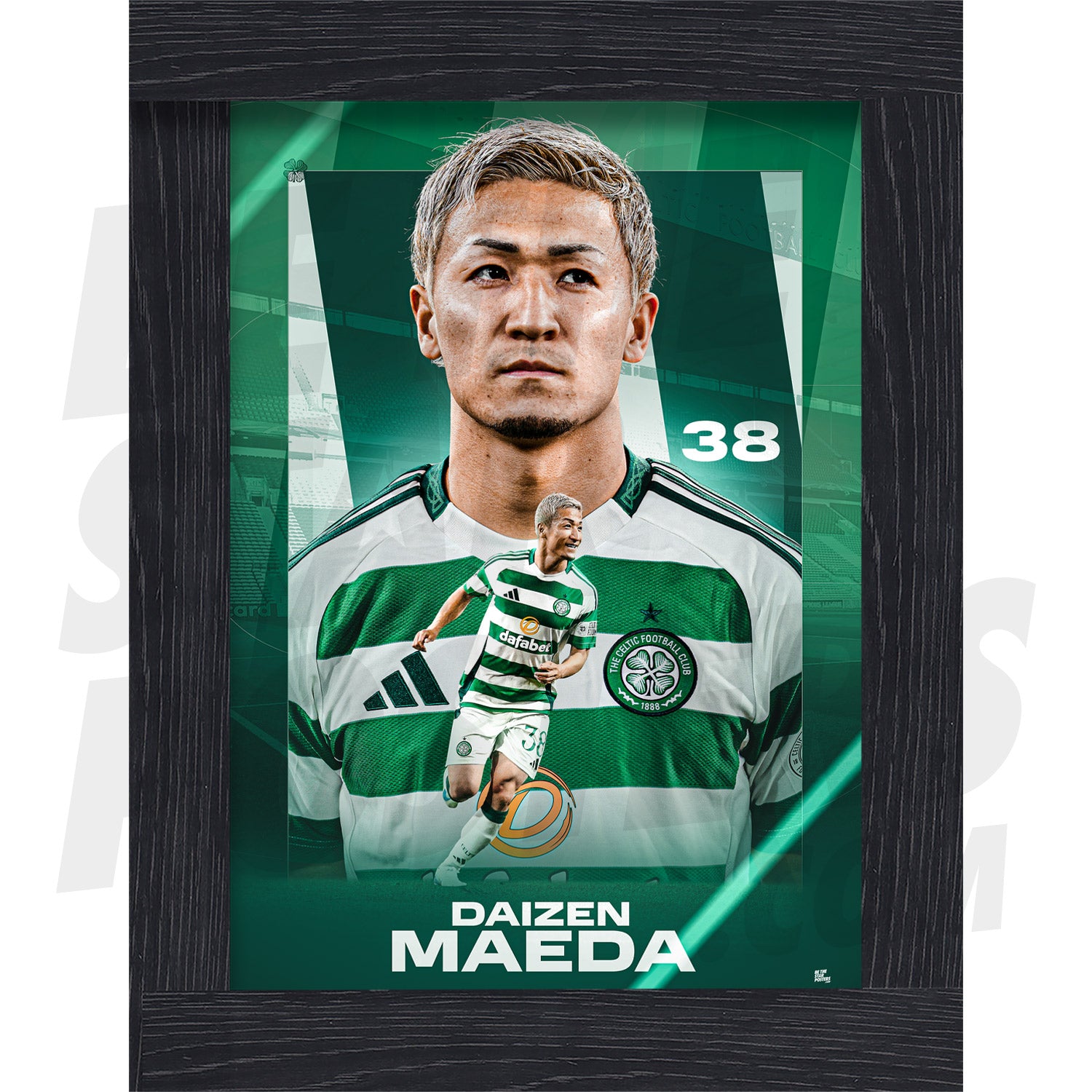 Celtic FC Maeda 24/25 Action Poster