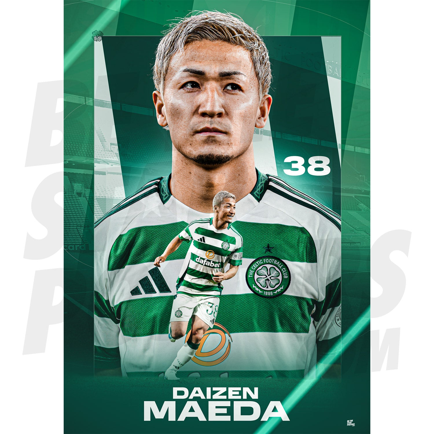 Celtic FC Maeda 24/25 Action Poster