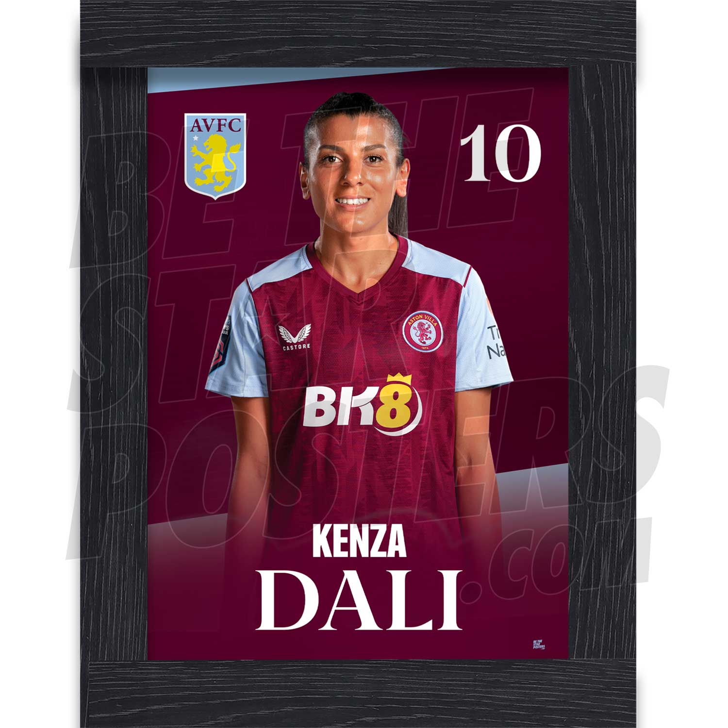 Aston Villa FC Kenza Dali 23/24 Headshot Poster