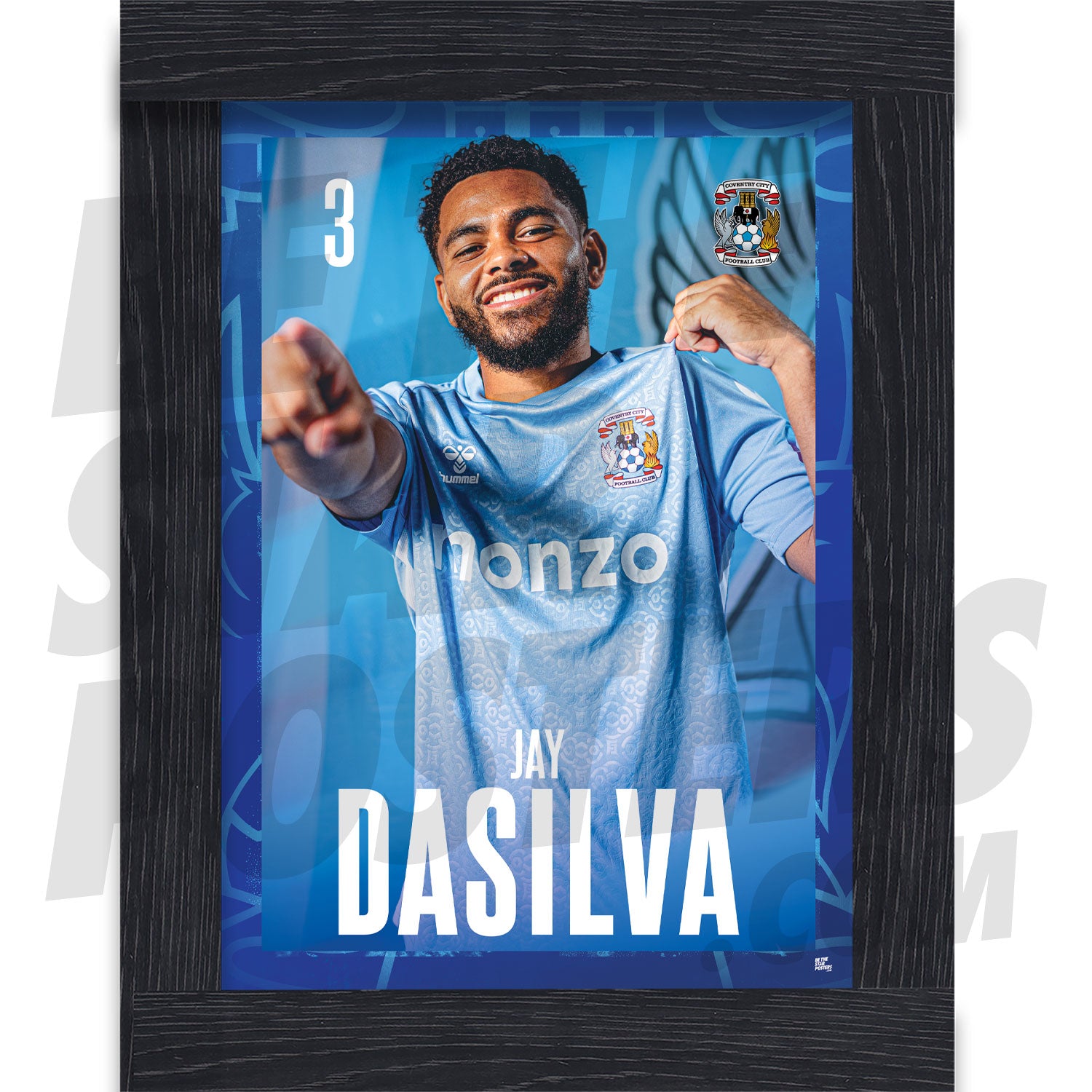 Coventry City FC Dasilva 24/25 Headshot Poster