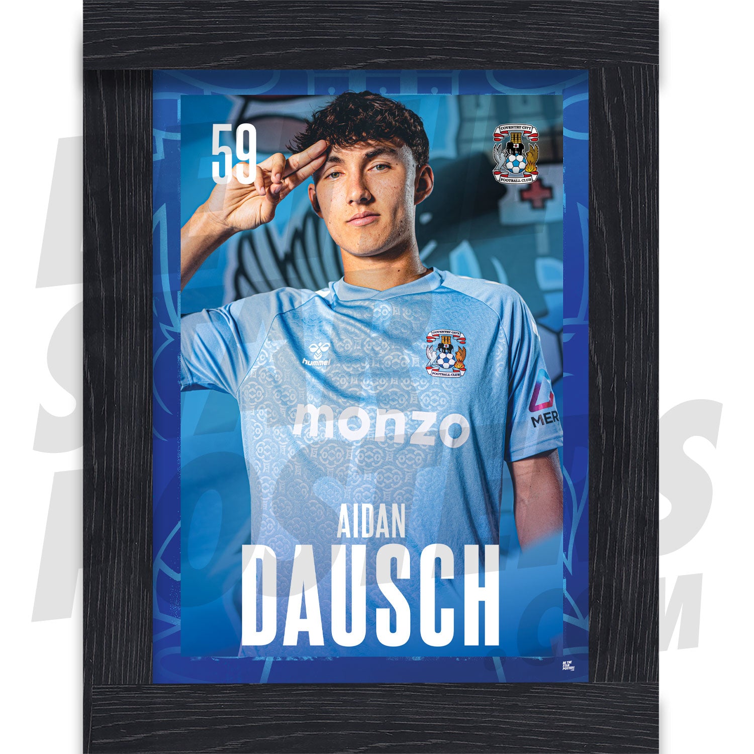 Coventry City FC Dausch 24/25 Headshot Poster