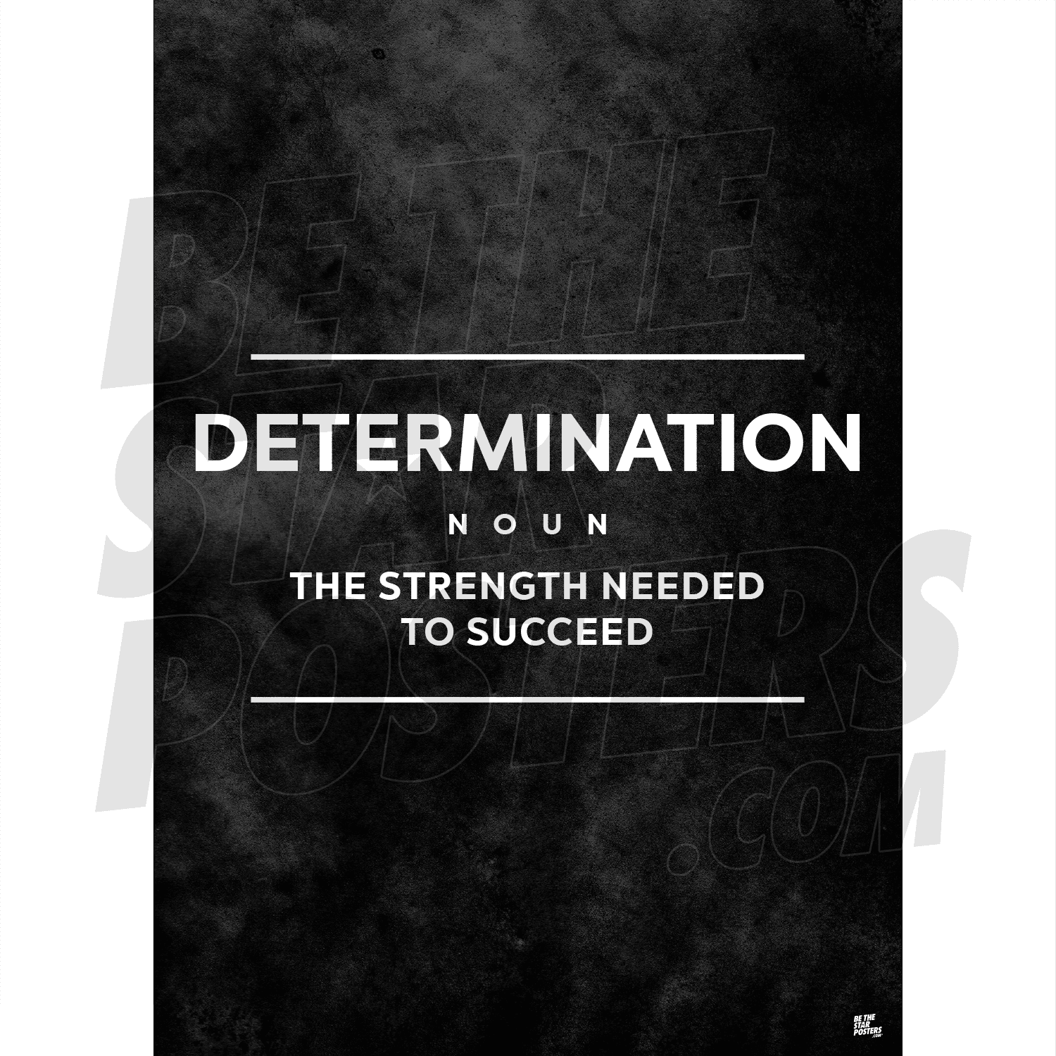 Determination Gym Art Poster