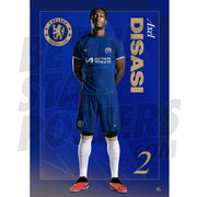 Chelsea FC Disasi 23/24 Headshot Poster