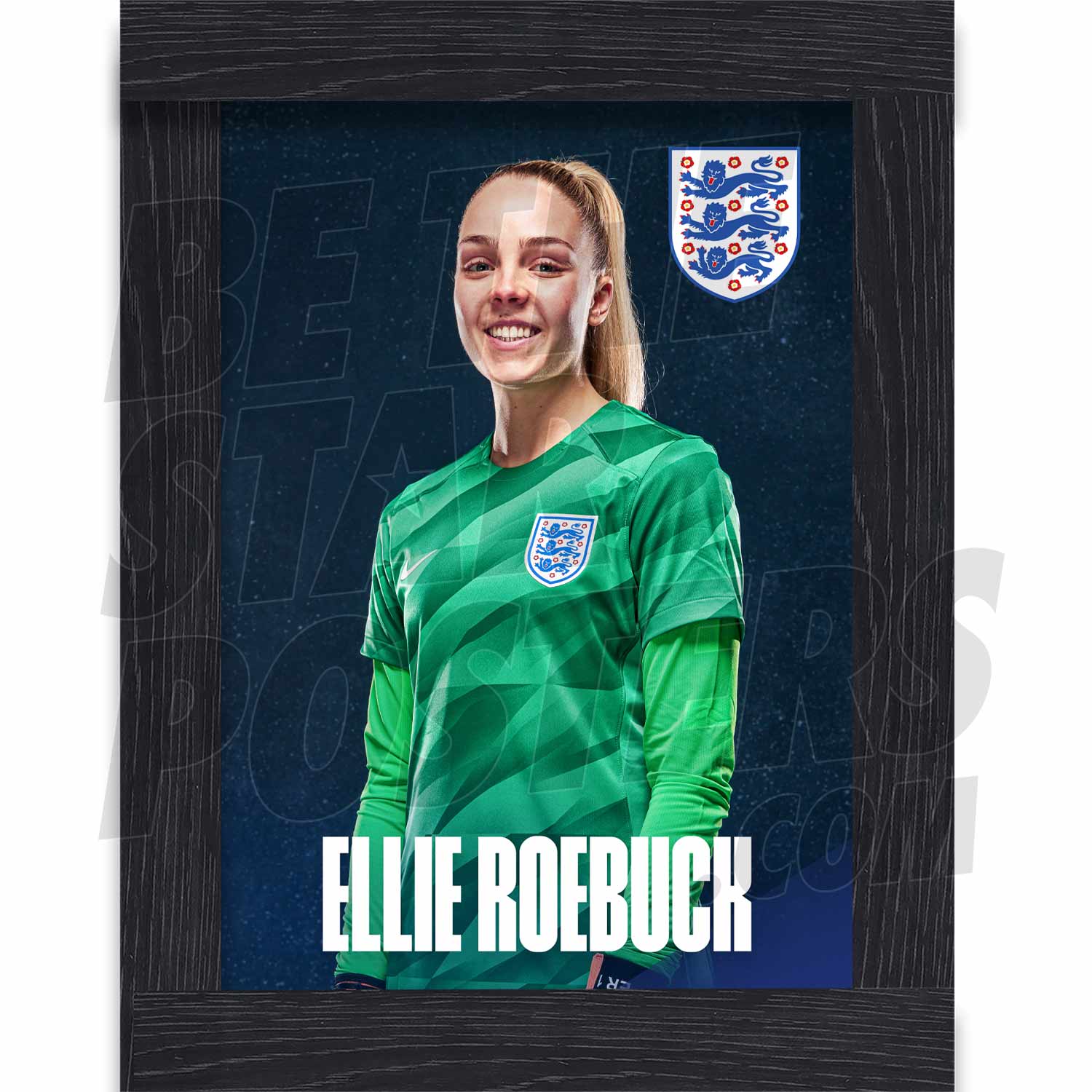 Lionesses Roebuck 23/24 Home Headshot Poster