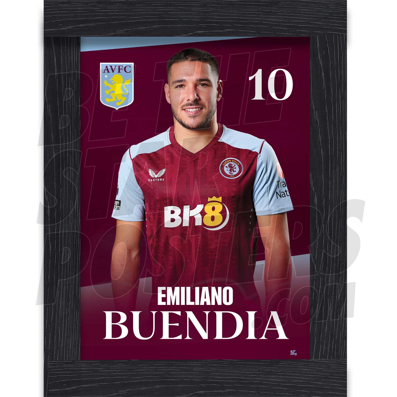 Aston Villa FC Buendia 23/24 Headshot Poster