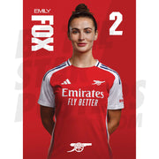 Arsenal FC Fox 24/25 Headshot Poster