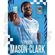 Coventry City FC Ephron Mason-Clark 25/26 Headshot Poster