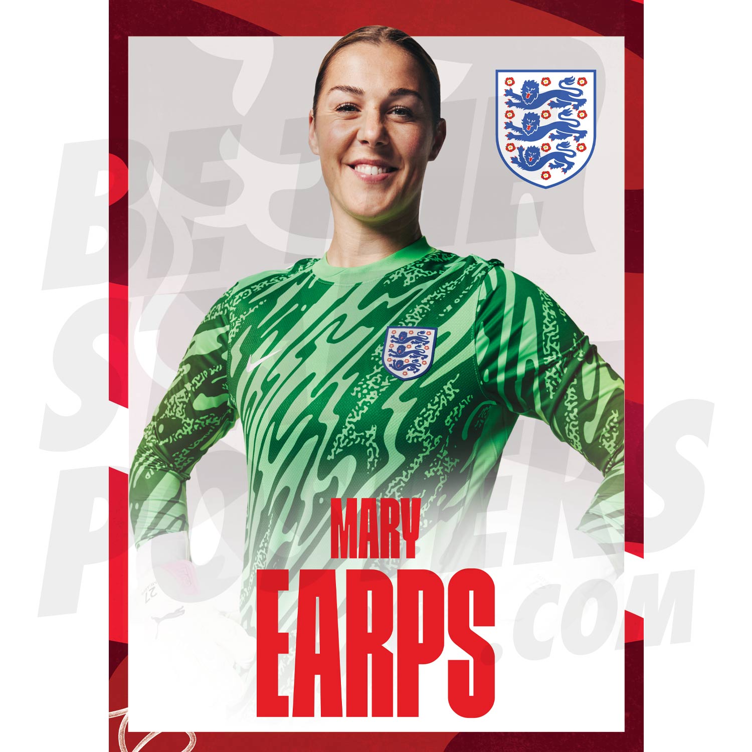 Lionesses Earps 24/25 Headshot Poster