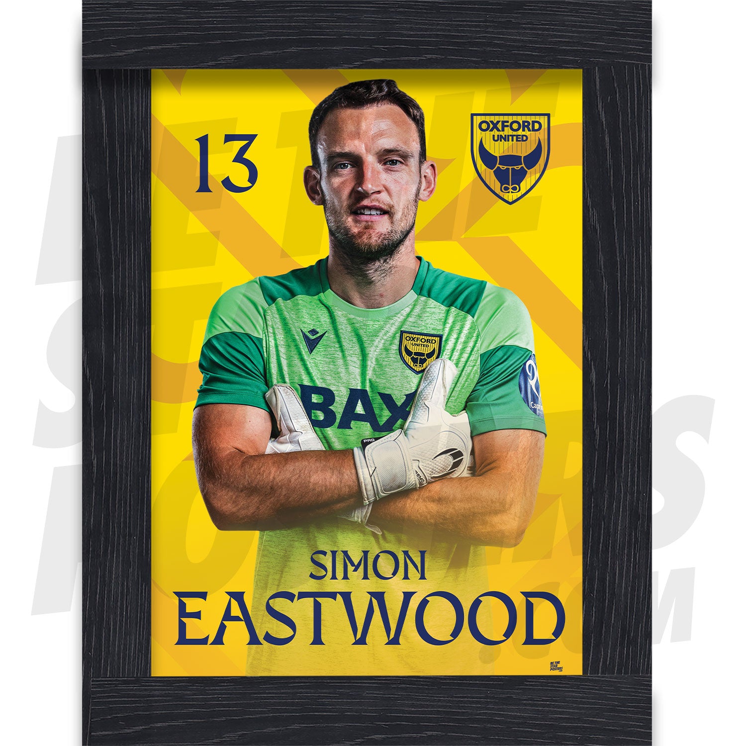 Oxford United FC Eastwood 24/25 Headshot Poster
