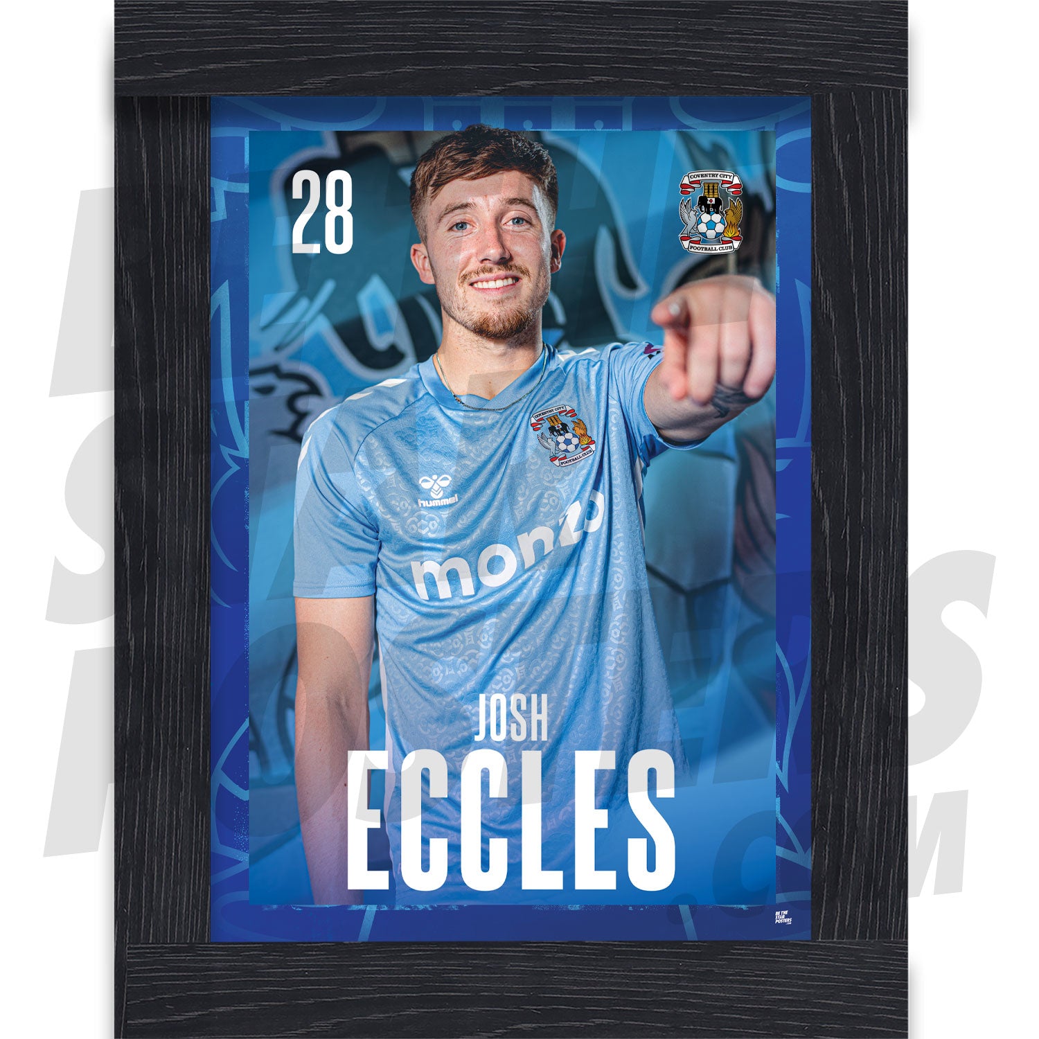 Coventry City FC Eccles 24/25 Headshot Poster