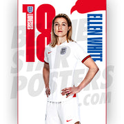 Lionesses White 19/20 Headshot Poster