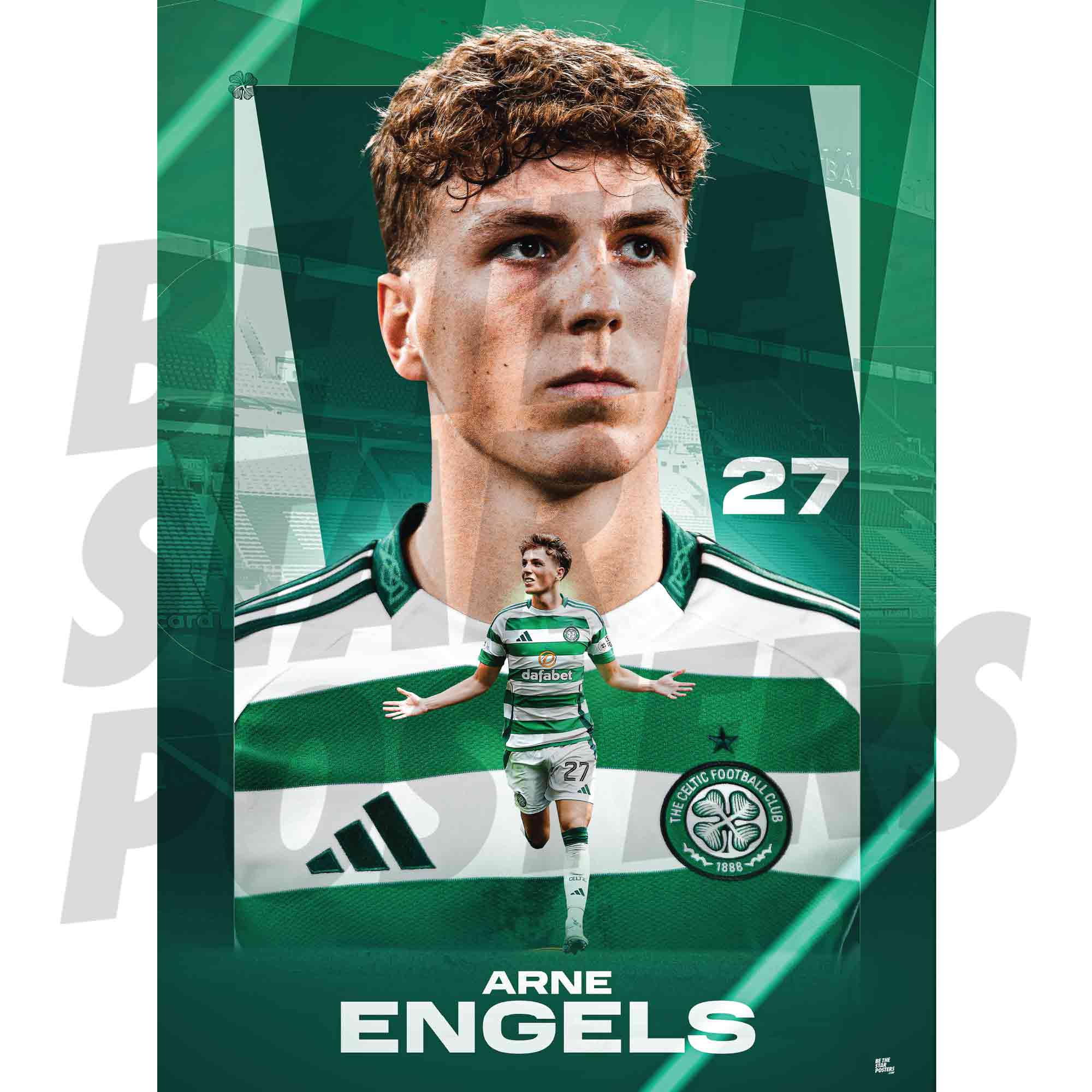 Celtic FC Engels 24/25 Action Poster