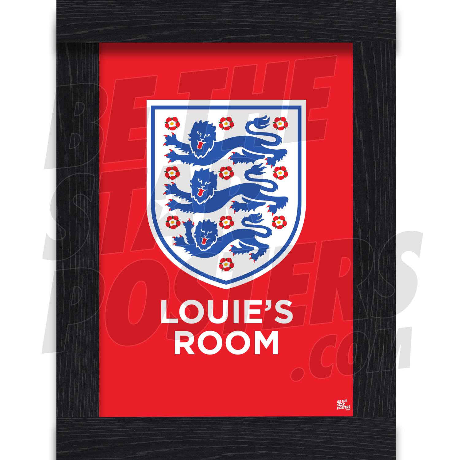 England Personalised Crest Poster