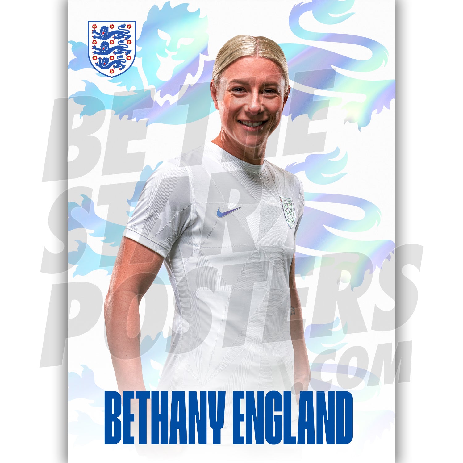 Lionesses England 22/23 Headshot Poster