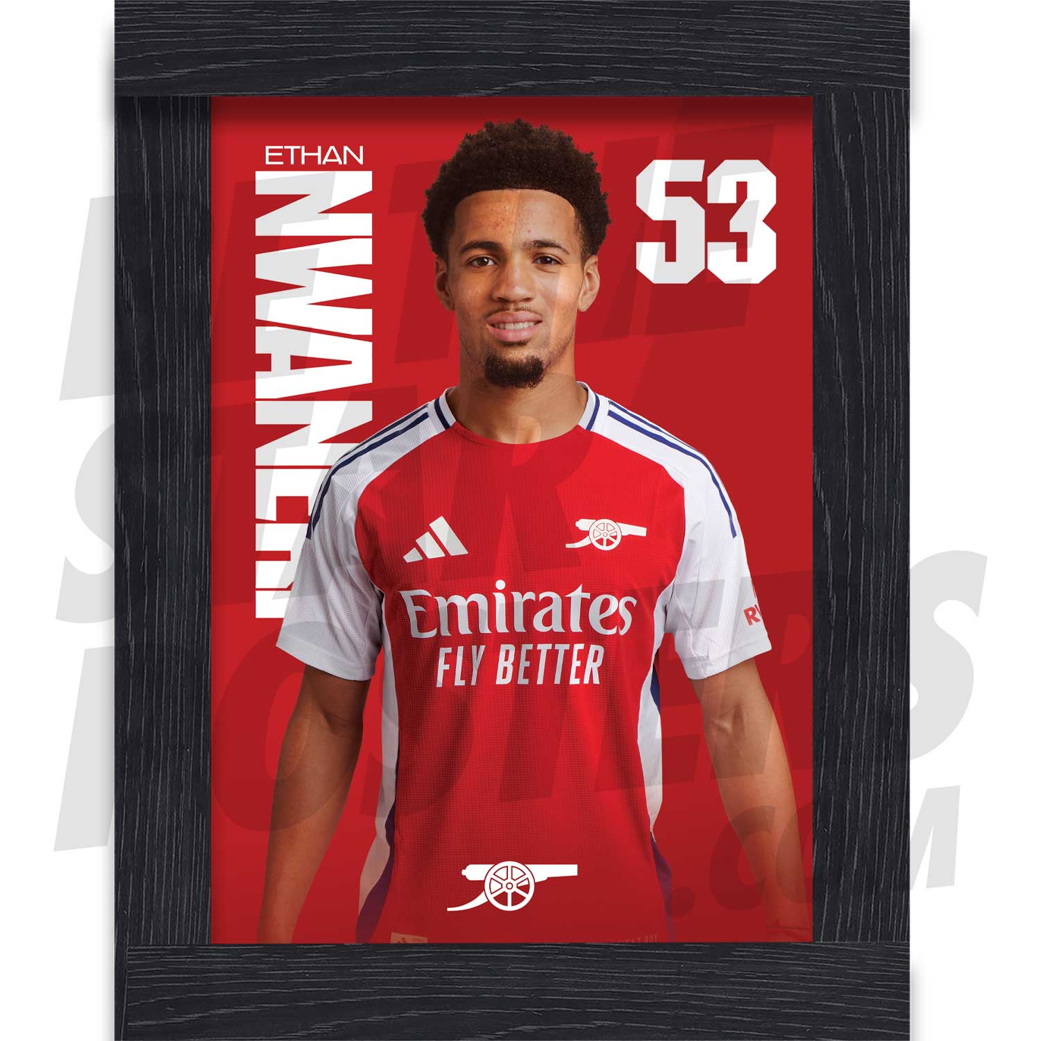 Arsenal FC Nwaneri 24/25 Headshot Poster