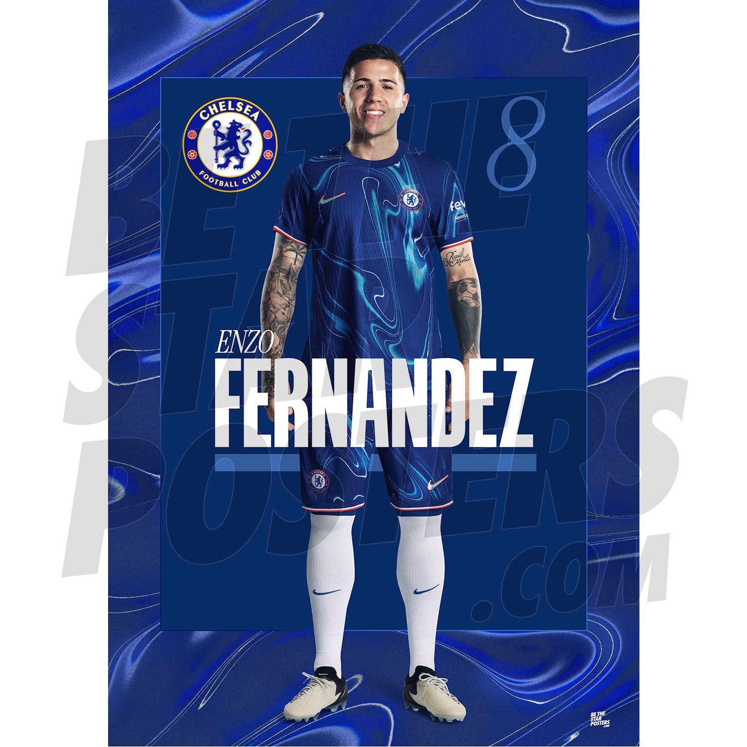 Chelsea FC Fernandez 24/25 Headshot Poster