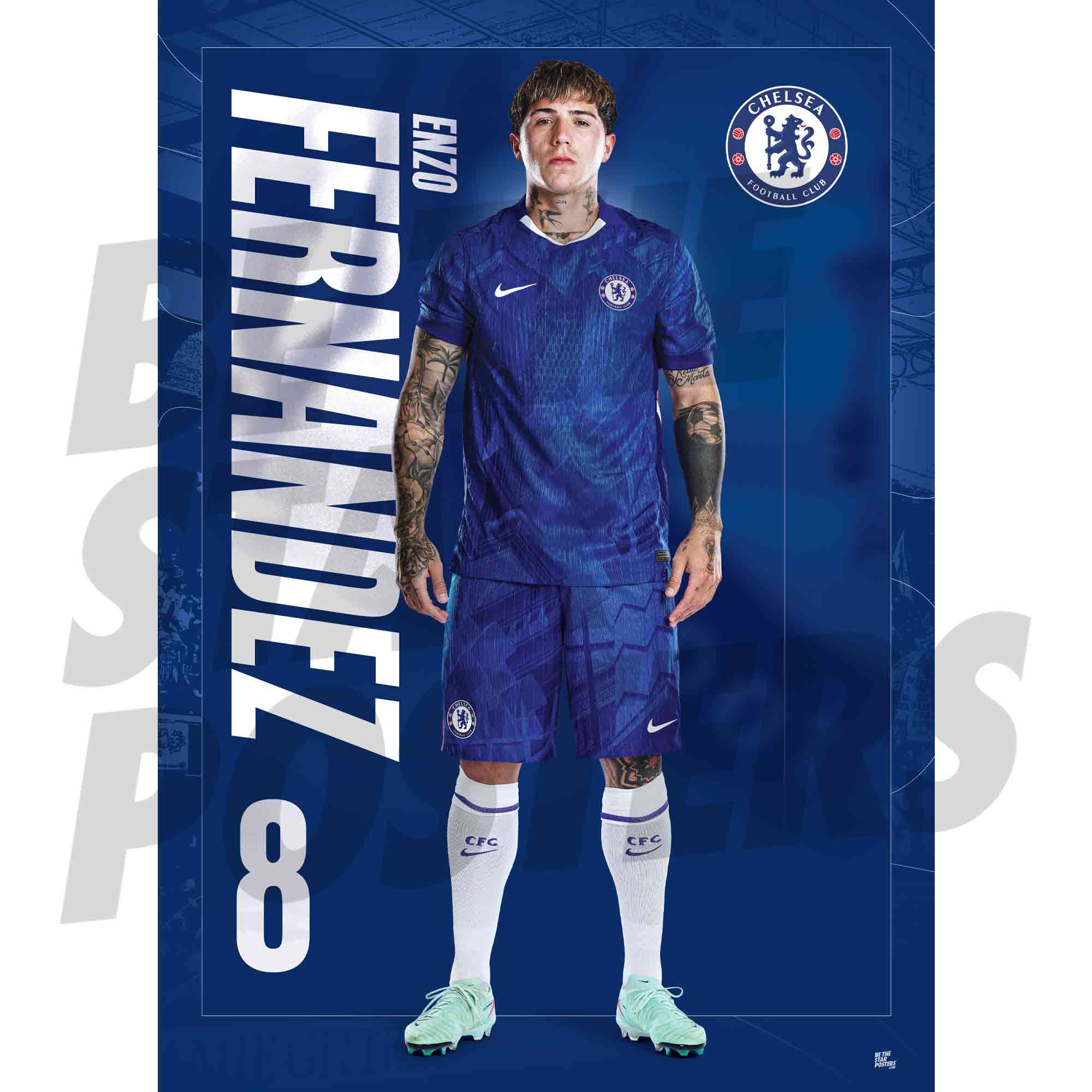 Chelsea FC Fernandez 25/26 Headshot Poster