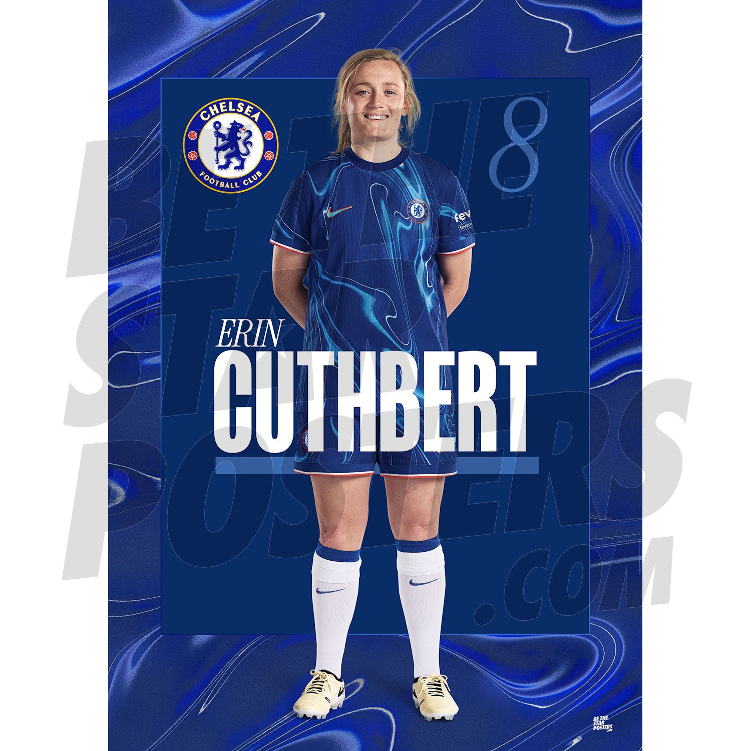 Chelsea FC Cuthbert 24/25 Headshot Poster