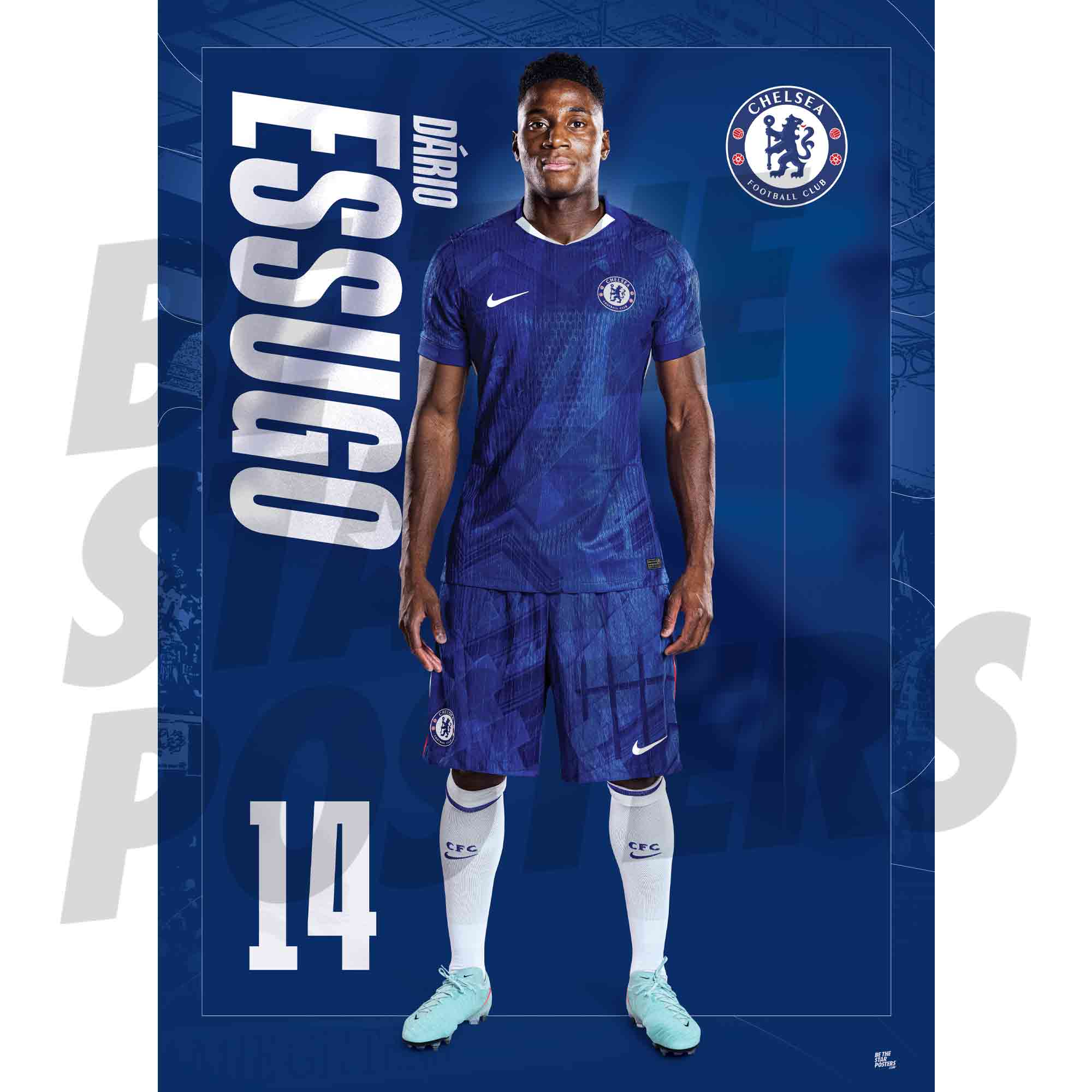 Chelsea FC Essugo 25/26 Headshot Poster