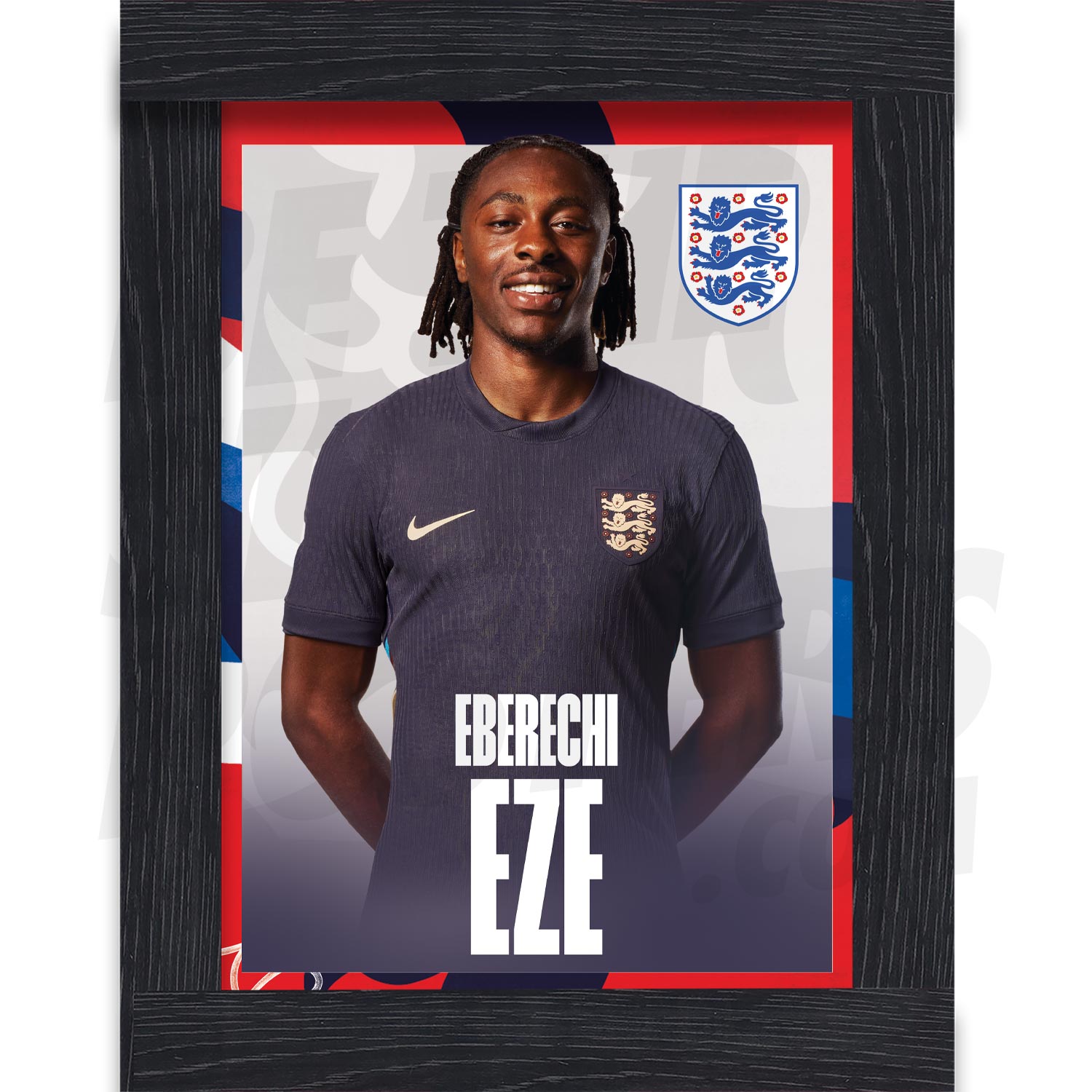 England Eze 24/25 Away Headshot Poster