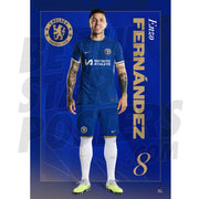 Chelsea FC Fernandez 23/24 Headshot Poster
