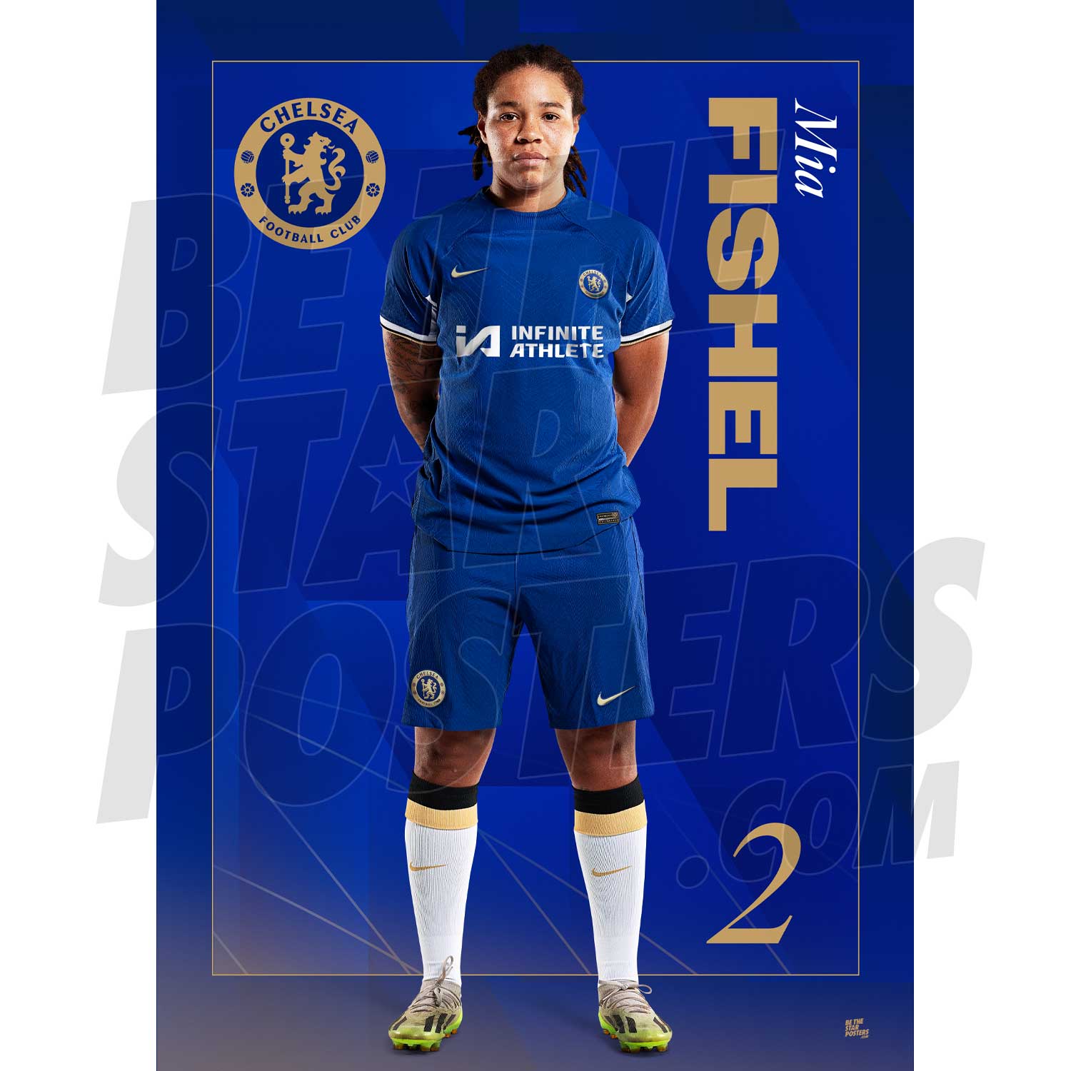 Chelsea FC Fishel 23/24 Headshot Poster