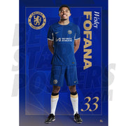 Chelsea FC Fofana 23/24 Headshot Poster
