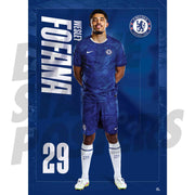 Chelsea FC Fofana 25/26 Headshot Poster