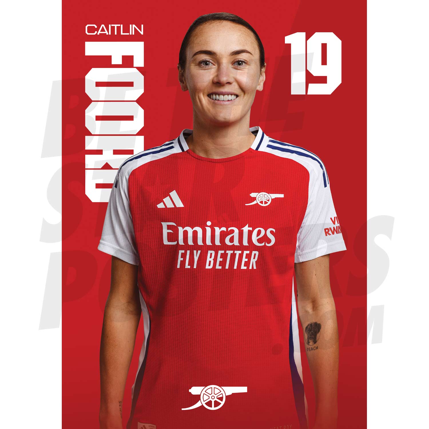 Arsenal FC Foord 24/25 Headshot Poster